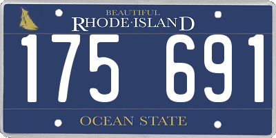 RI license plate 175691