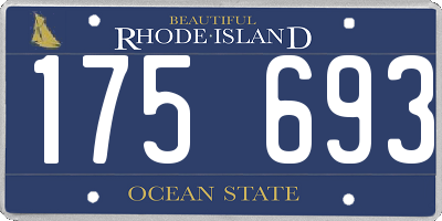RI license plate 175693