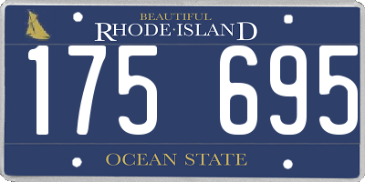 RI license plate 175695