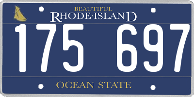 RI license plate 175697
