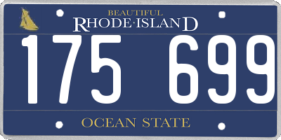 RI license plate 175699
