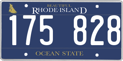 RI license plate 175828