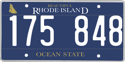 RI license plate 175848