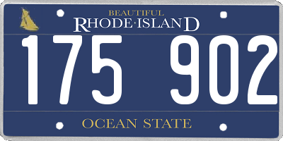RI license plate 175902