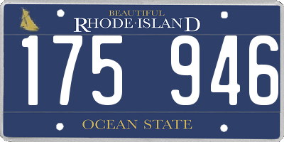 RI license plate 175946