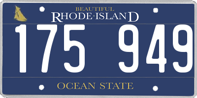 RI license plate 175949