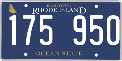 RI license plate 175950