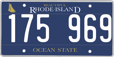RI license plate 175969