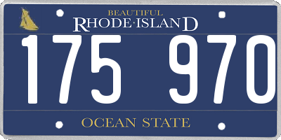 RI license plate 175970