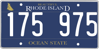 RI license plate 175975