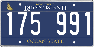 RI license plate 175991