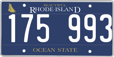 RI license plate 175993