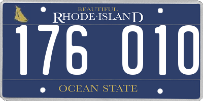 RI license plate 176010