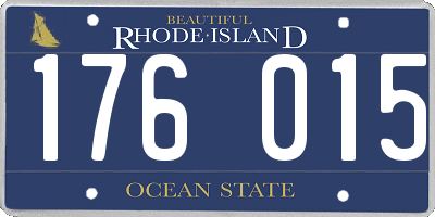 RI license plate 176015