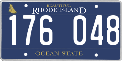 RI license plate 176048