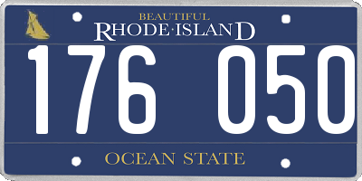 RI license plate 176050