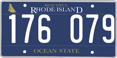 RI license plate 176079