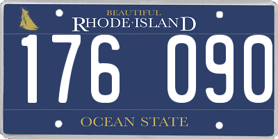 RI license plate 176090