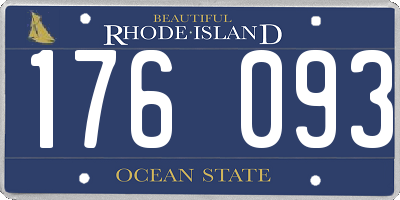 RI license plate 176093