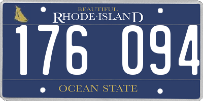 RI license plate 176094
