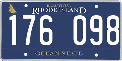 RI license plate 176098