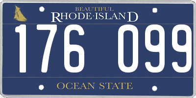 RI license plate 176099