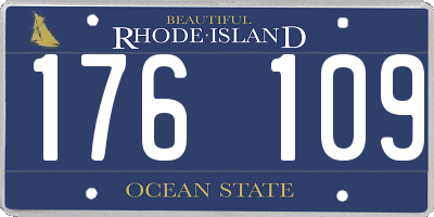 RI license plate 176109