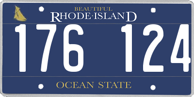 RI license plate 176124