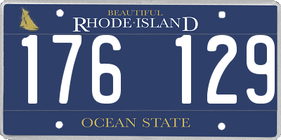 RI license plate 176129