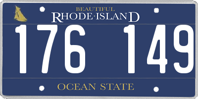 RI license plate 176149