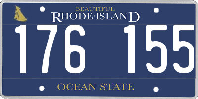 RI license plate 176155