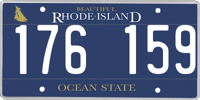 RI license plate 176159
