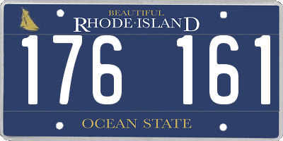 RI license plate 176161