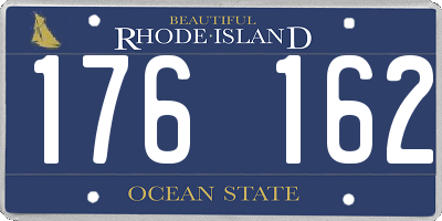 RI license plate 176162