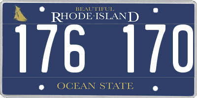 RI license plate 176170