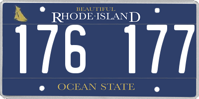 RI license plate 176177