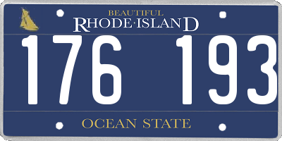 RI license plate 176193