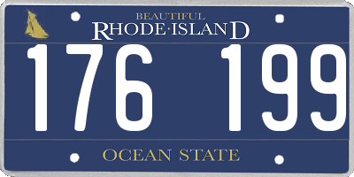 RI license plate 176199