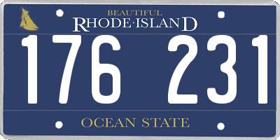 RI license plate 176231