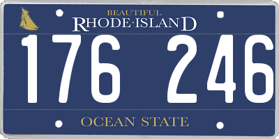 RI license plate 176246