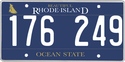RI license plate 176249