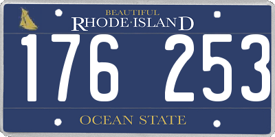 RI license plate 176253