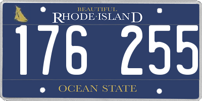 RI license plate 176255