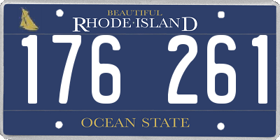 RI license plate 176261