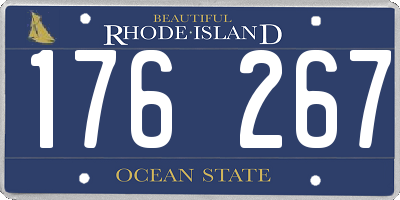 RI license plate 176267