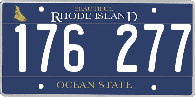 RI license plate 176277