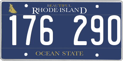 RI license plate 176290