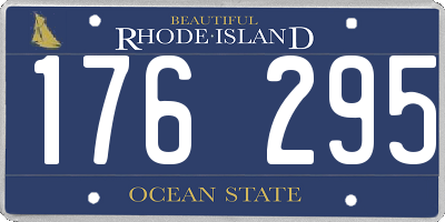 RI license plate 176295