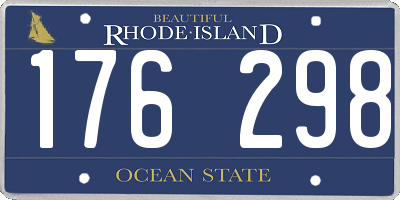 RI license plate 176298