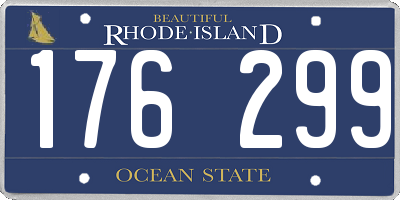 RI license plate 176299